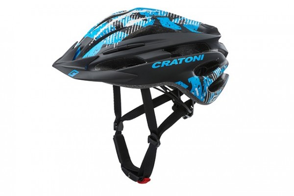 Cratoni Fahrradhelm Pacer Jr black-blue matt