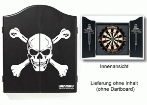 WINMAU Dart-Cabinet SKULL ohne Board