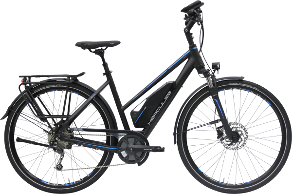 Hercules Alassio Sport 9 SR Suntour 650 Wh schwarz-matt 28 50 Trapez (Ausstellungsstück)