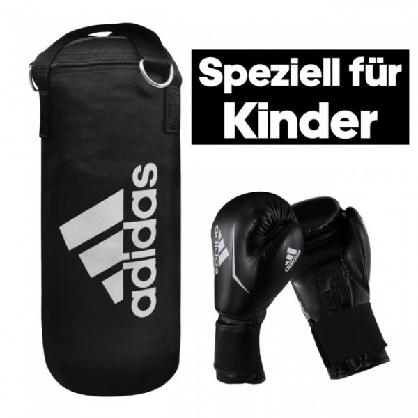 Adidas Junior Boxing Set schwarz/weiß