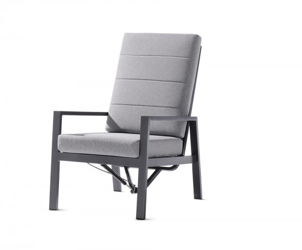 Sieger Lounge Perth Gestell eisengrau, Kissen Sunproof® hellgrau
