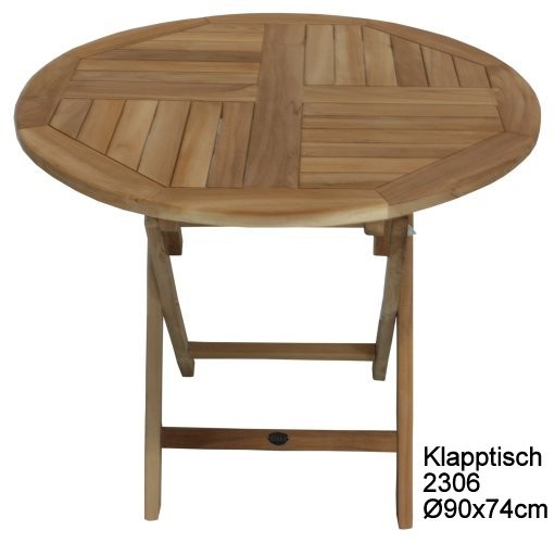 ZEBRA Klapptisch POKER Teak