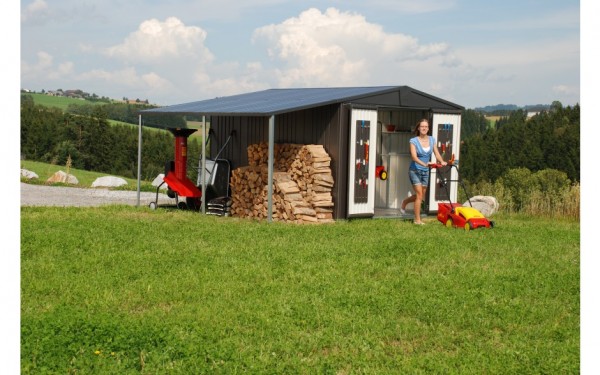 BIOHORT Seitendach für Gartenhaus Europa