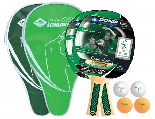 Donic-Schildkröt Tischtennis-Cover-Set Champs Line 400 FSC