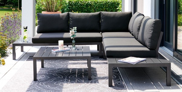 Sieger Aluminium Lounge Set Cordoba eisengrau - Ausstellungsstück
