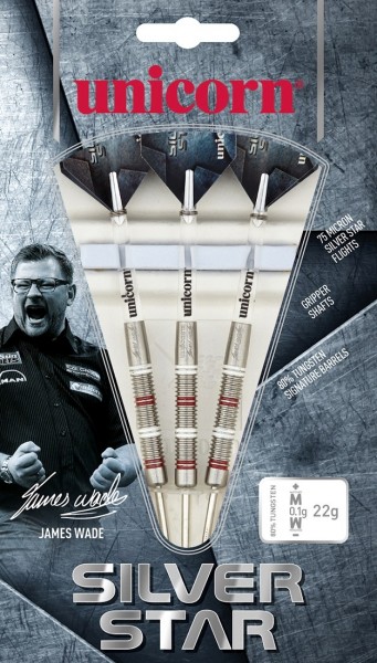 Unicorn Silver Star James Wade Steel Darts