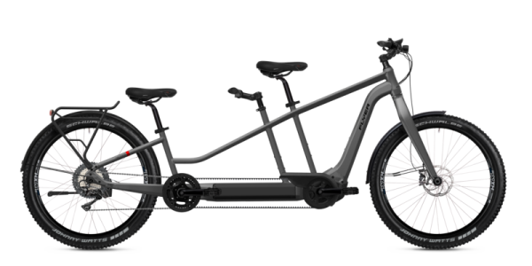 Flyer E-Bike Tandem 7.70 Bosch Performance Line CX Cargo 85Nm/1250Wh/36V Silver Dark Cool Gloss