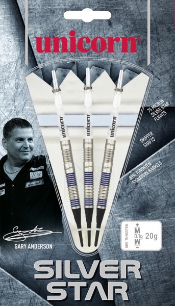 Unicorn Silver Star Gary Anderson Soft Darts