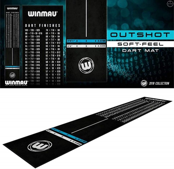 Winmau Dartmatte Outshot mit Shot-Out 8209