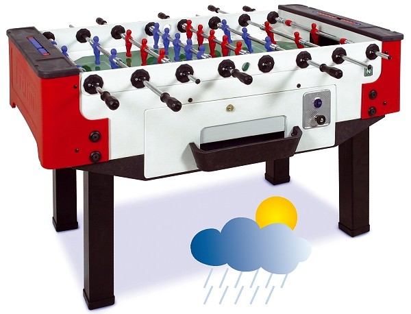 Norditalia Fußballkicker OUTDOOR STORM F-3 Teleskop mit Münzeinwurf 5360.05 (Ausstellungsstück)