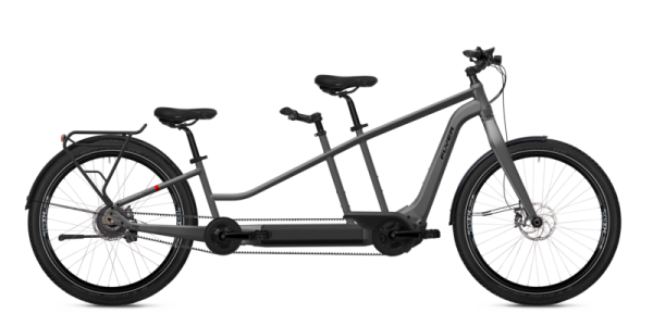 Flyer E-Bike Tandem 7.83 Bosch Performance Line CX Cargo 85Nm/1250Wh/36V Silver Dark Cool Gloss