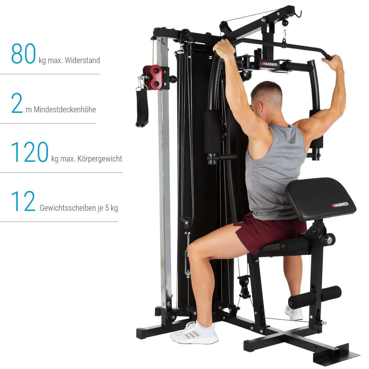 Hammer Multi-Gym Ferrum TX2 Kraftstation 9037 | Kraftstationen 