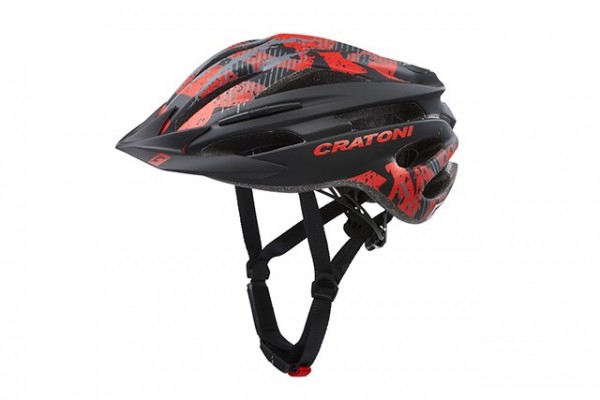 Cratoni Fahrradhelm Pacer Jr black-red matt