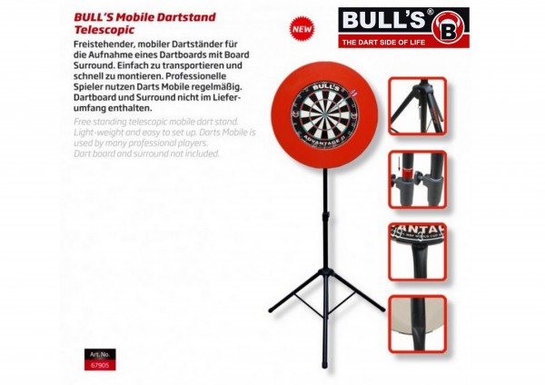 BULL'S Mobile Dartstand 67905