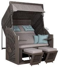 deVries Strandkorb Pure Classic XL Sun PE