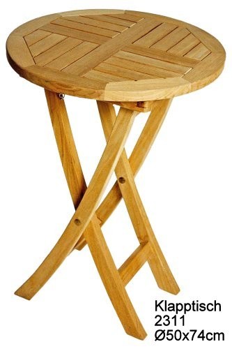 ZEBRA Klapptisch POKER Teak