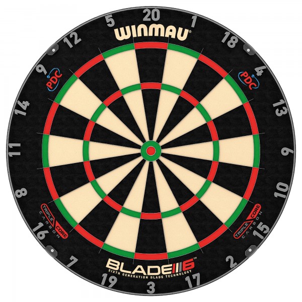 Winmau Dartboard Blade 6 Triple Core Carbon PDC