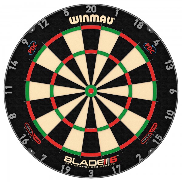 Winmau Dartboard Blade 6 Triple Core Carbon PDC