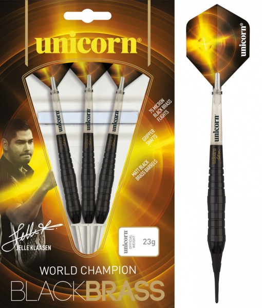 Unicorn Black Brass Jelle Klaasen Soft Darts