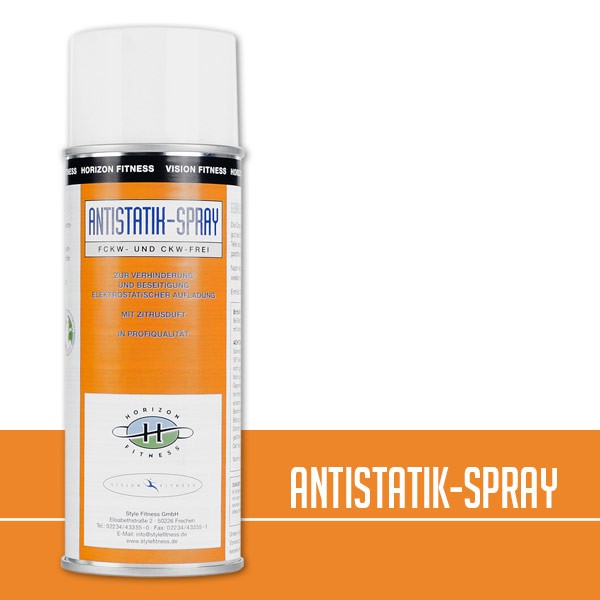 Horizon Fitness Antistatik-Spray Reduziert elektrostatische Aufladung
