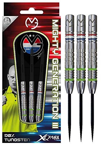 XQMAX Michael van Gerwen "Mighty Generation III" 90% Steel Darts