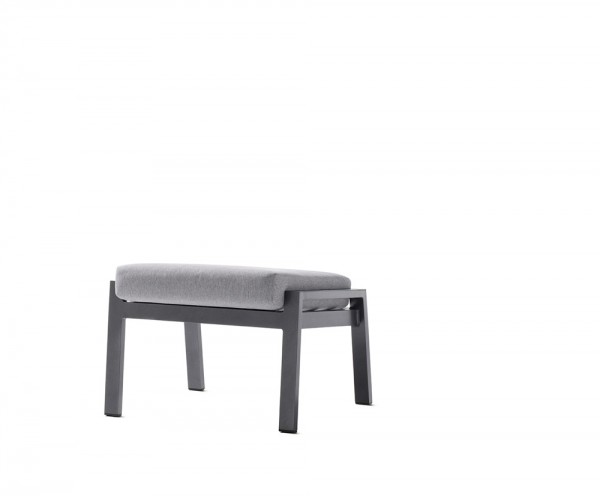 Sieger Lounge Perth Gestell eisengrau, Kissen Sunproof® hellgrau