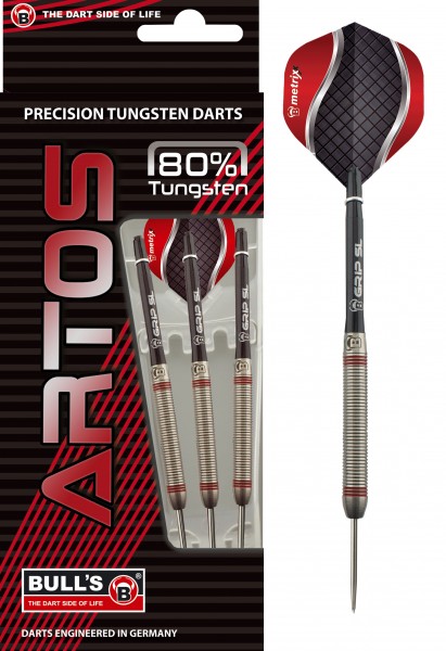 BULL'S Artos AR3 Steeldart, Red 80% Tungsten