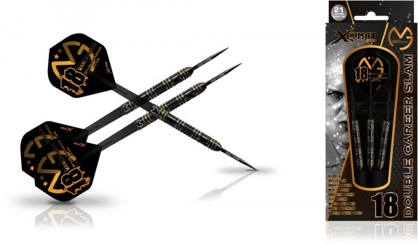 XQMax Michael van Gerwen Double Career Slam Edition 90% Tungsten Steel Darts