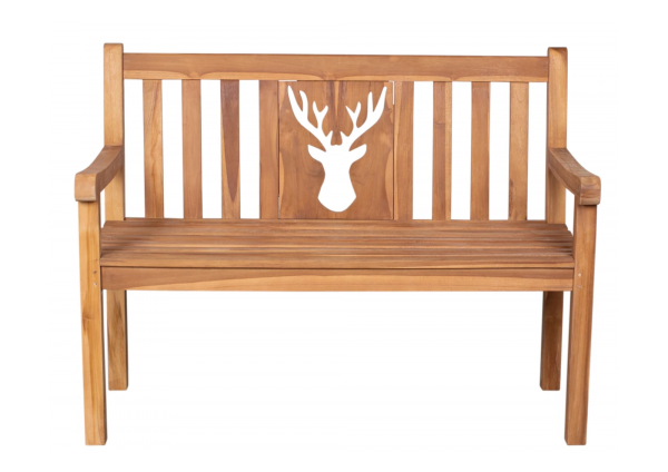 De Vries Gartenbank "Woodie" Hirsch - 120 x 60 x 89 cm