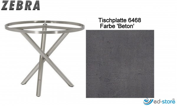 ZEBRA SELA/TEAK Tischplatte für Gestell rund Ø110