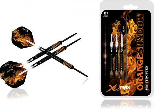 XQ Max Orange Shadow 80% Tungsten Dartset Steeltip