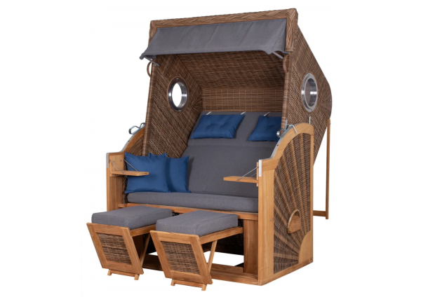 deVries Strandkorb Pure Cliff XL Sun PE