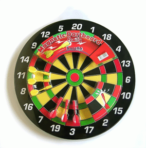 Karella Magnet-Dartboard-Set Family