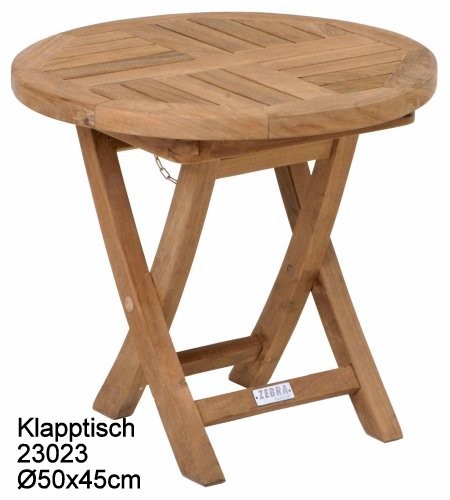 ZEBRA Klapptisch POKER Teak