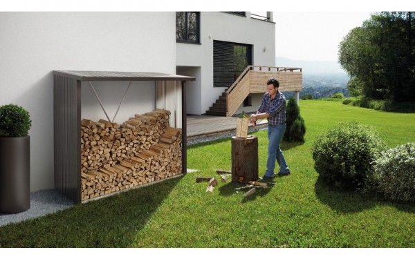 BIOHORT Brennholzlager/Geräteschrank WoodStock