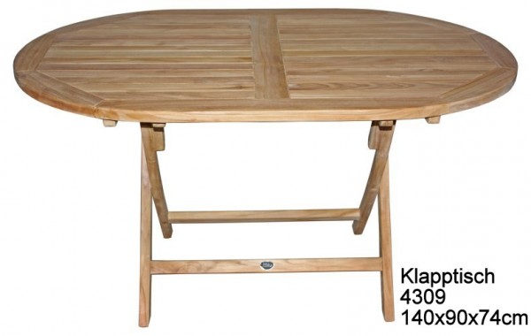 ZEBRA Klapptisch POKER Teak