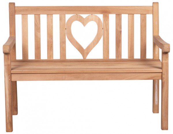 De Vries Gartenbank "Woodie" Herz - 120 x 60 x 89 cm
