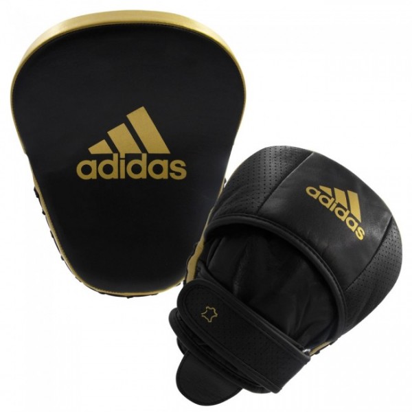 Adidas Boxpratze Adi Star Pro Speed Focus Pad Leder schwarz/gold