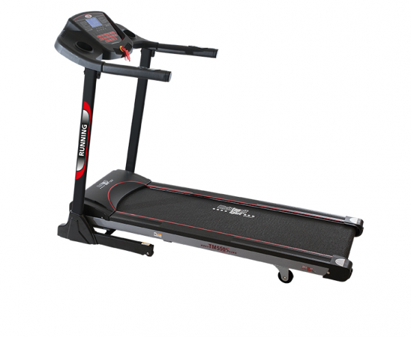 Christopeit Laufband TM 550S schwarz/silber/ rot, 18 km/h, Power Incline