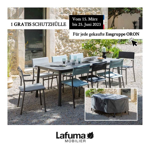 Lafuma Oron Gartentisch Aluminium
