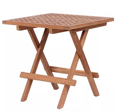 De Vries Beistelltisch Woodie Teak 50x50cm eckig