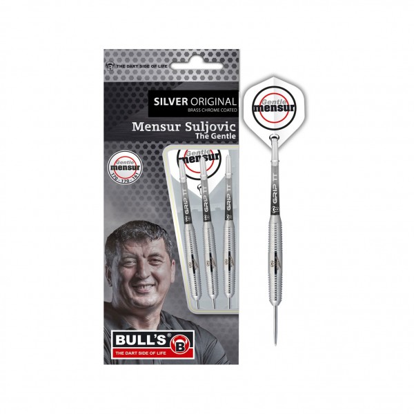 BULL'S "Mensur Suljovic" Team Player silver Steel Dart